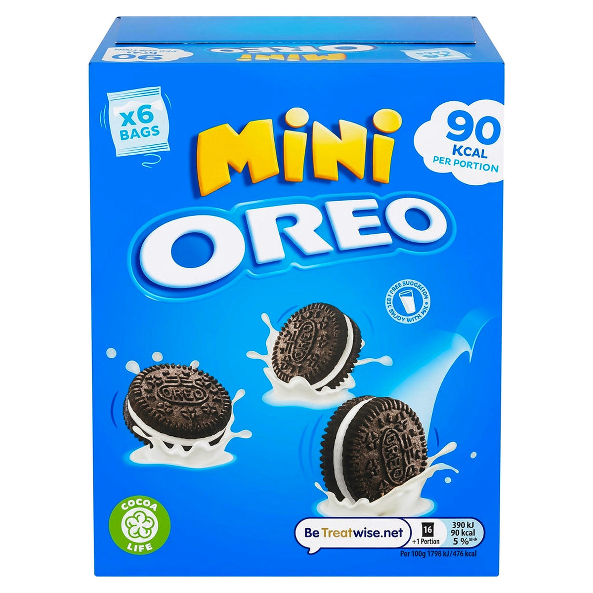 Oreo Mini Vanilla 6 Pack (114G)