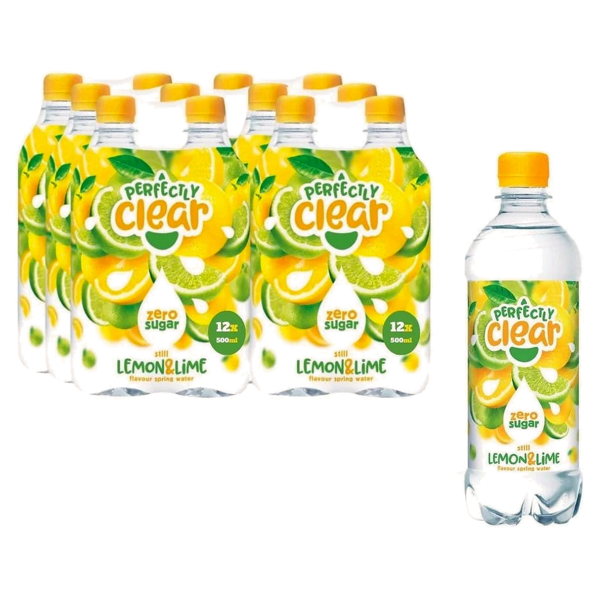 Perfectly Clear Water Still Lemon & Lime 500ML (Case of 12)