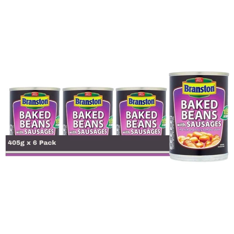 Branston Baked Beans with Sausages Tin 405G (Case of 6)