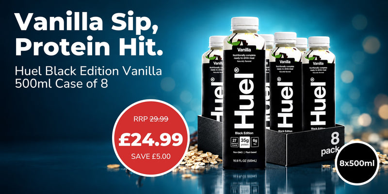 Huel Black Edition Vanilla 500ml Case of 8, £24.99, save £5.00