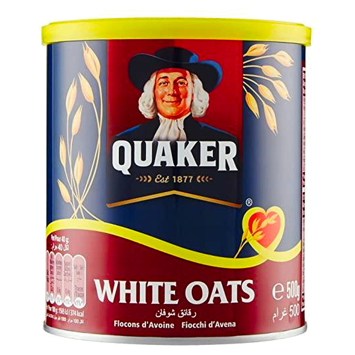 Quaker Oats In Tin 500G