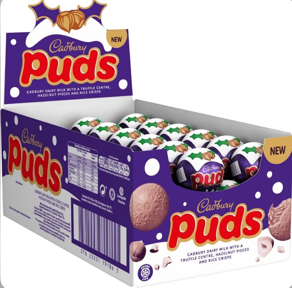 Cadbury Chocolate Xmas Puds 35G (Case of 48)