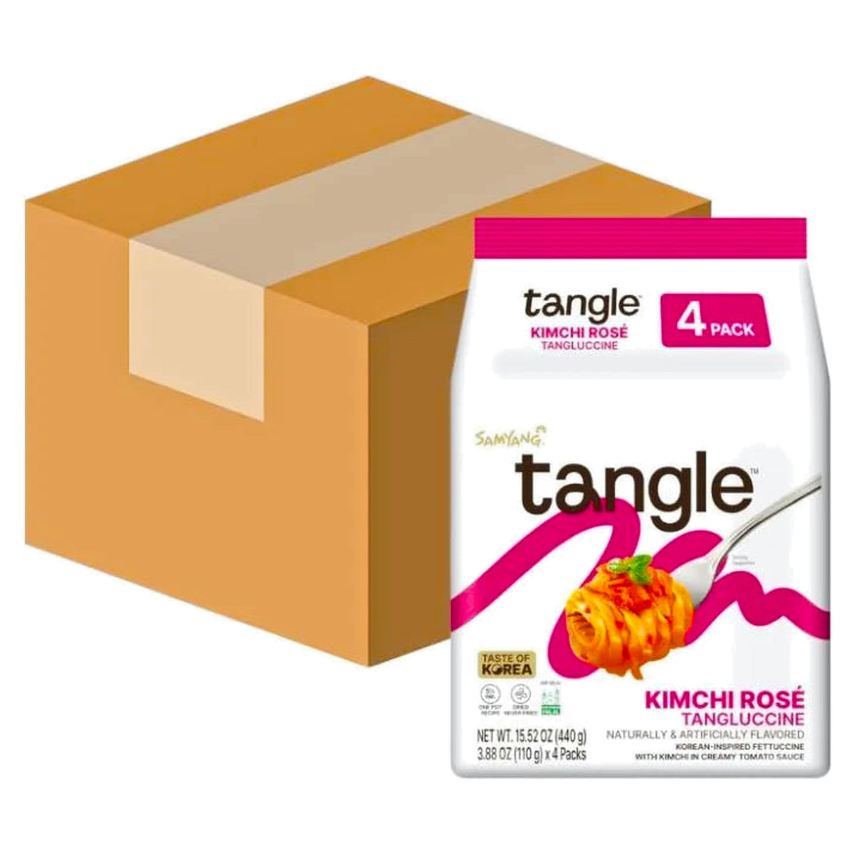 Samyang Tangle Kimchi Rose Pasta (110g x 4) (Case of 8)