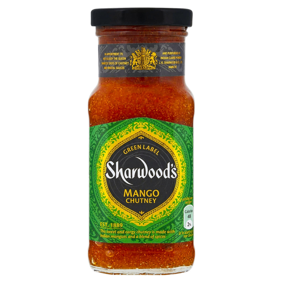 Sharwoods Green Label Mango Chutney Jar 227G