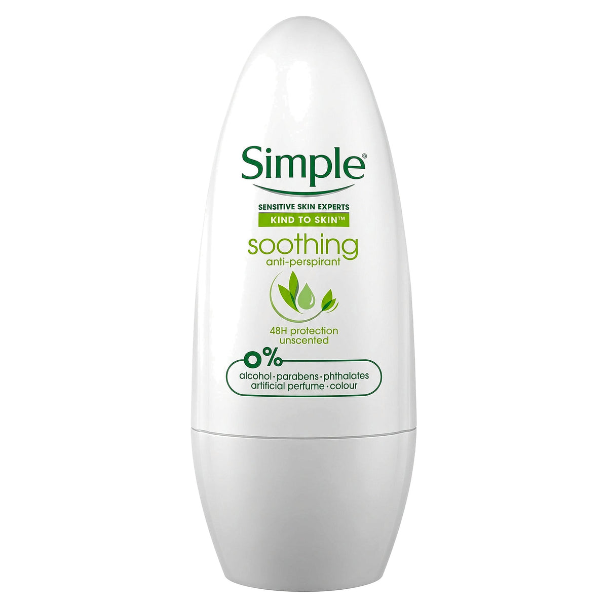 Simple Soothing Anti-Perspirant Deodorant Roll On 50Ml