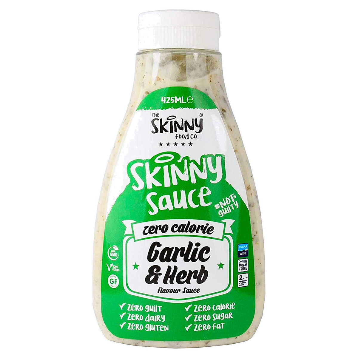 Skinny Sauce Virtually Zero Garlic & Herb Sugar Free 425Ml