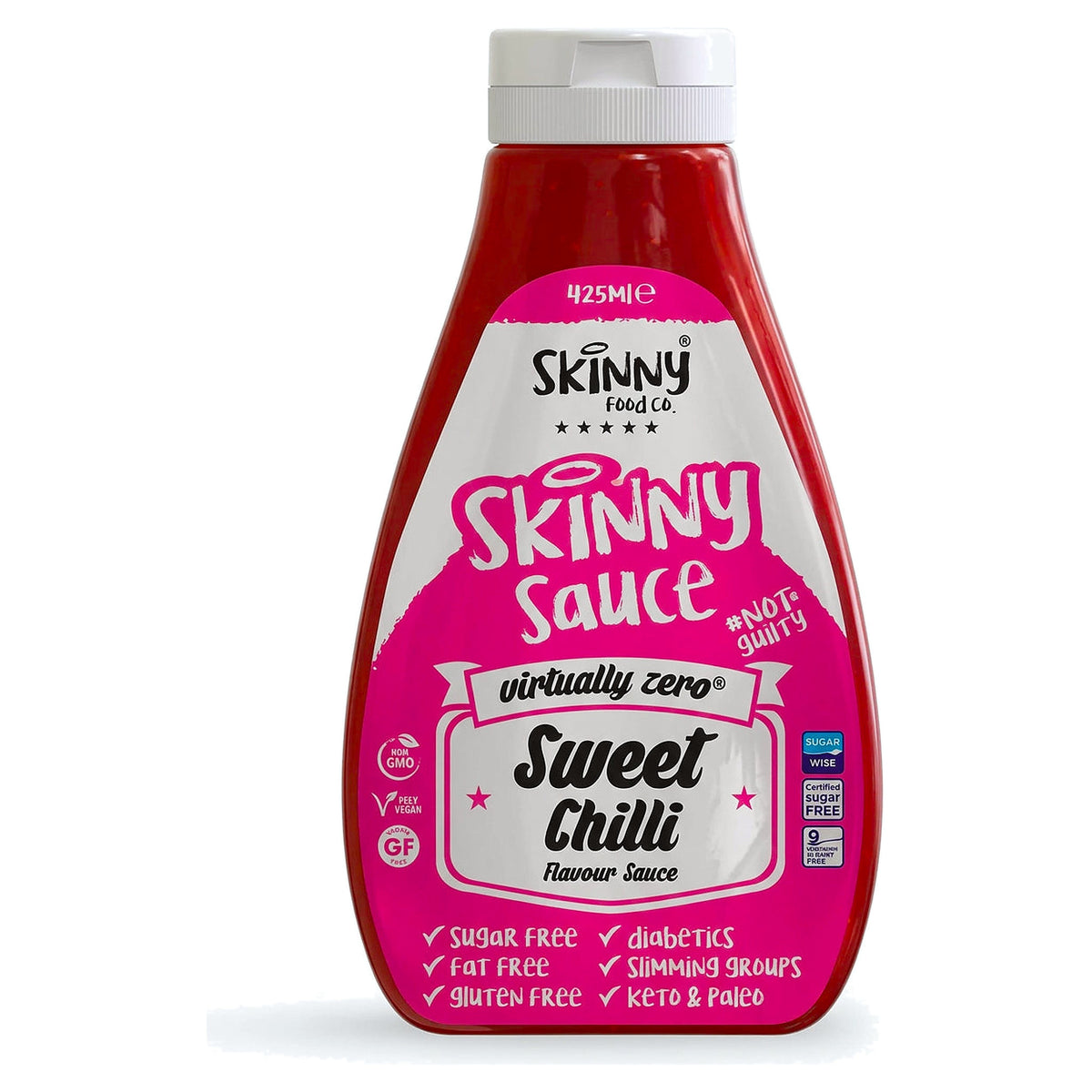 Skinny Sauce Virtually Zero Sweet Chilli No Added Sugar Sauce 425Ml