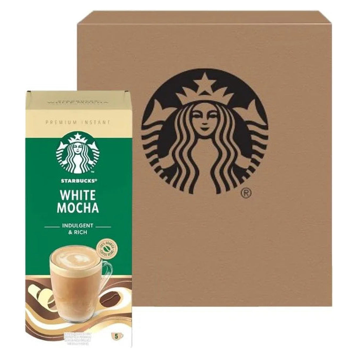 Starbucks Premium White Chocolate Mocha (5x24G) Case of 6