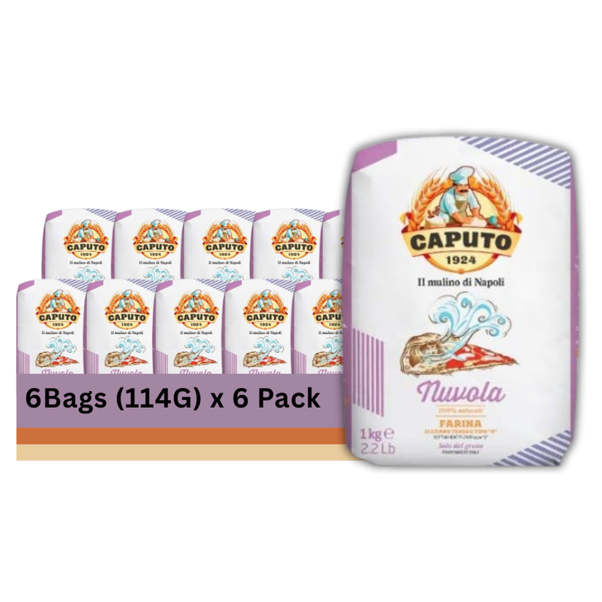 Caputo Wheat Flour Nuvola "0" 1KG (Case of 10)