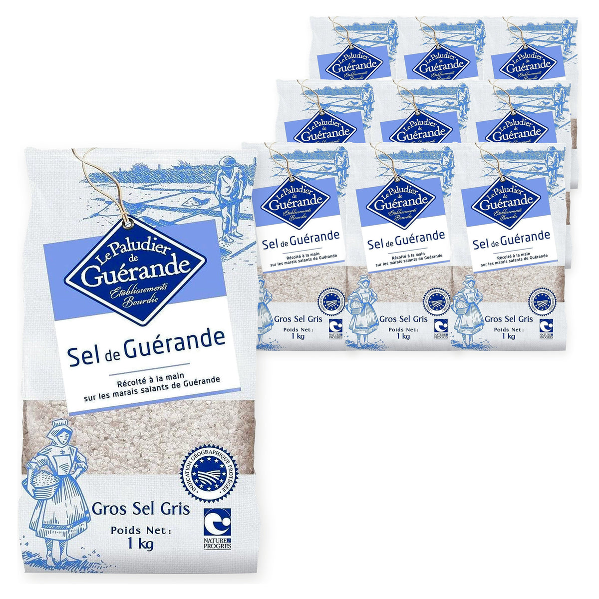 Celtic Sea Salt/Sel De Guerande 1kg Coarse (Case of 10) – case pack