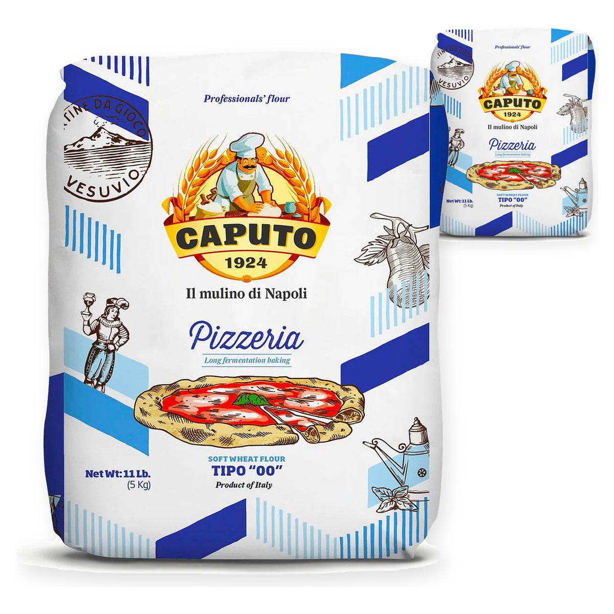 Caputo Pizzeria "00" Flour Blue Bag 5KG (Case of 2) – case pack