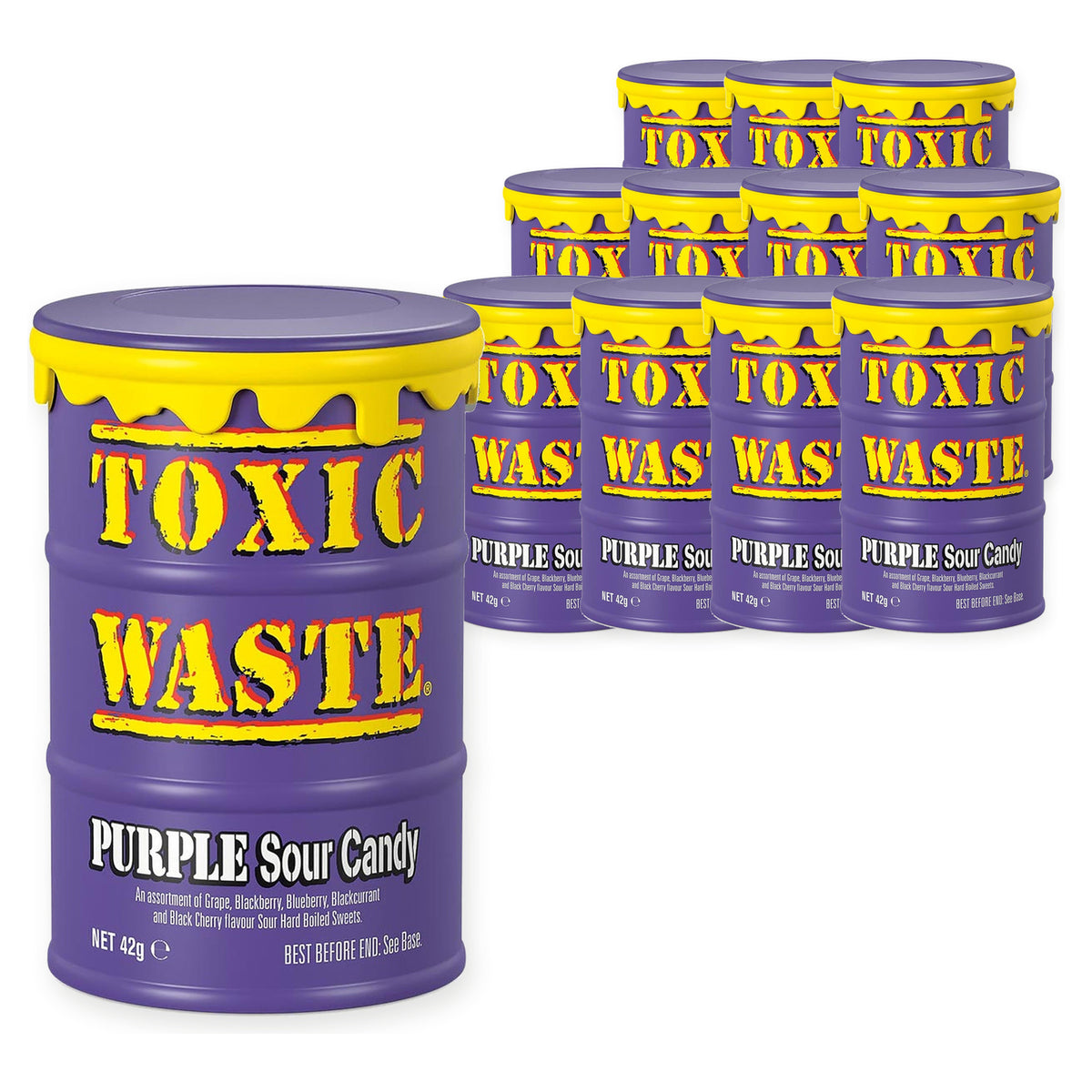 Toxic Waste Purple Drum 42G (Case of 12) – case pack