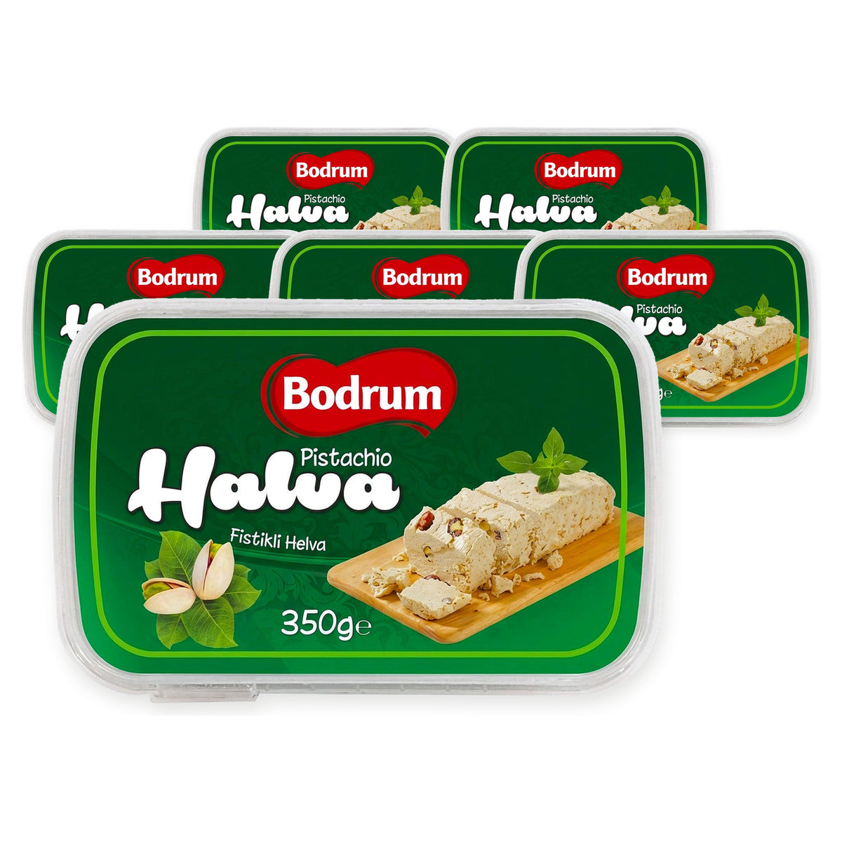 Bodrum Tahini Halva With Pistachio 350G (Case of 6) – case pack
