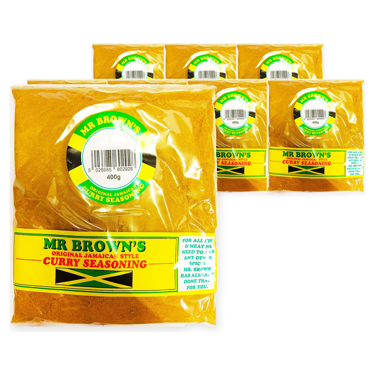 Mr Brown’s Curry Seasoning 400G (Case of 8) – case pack