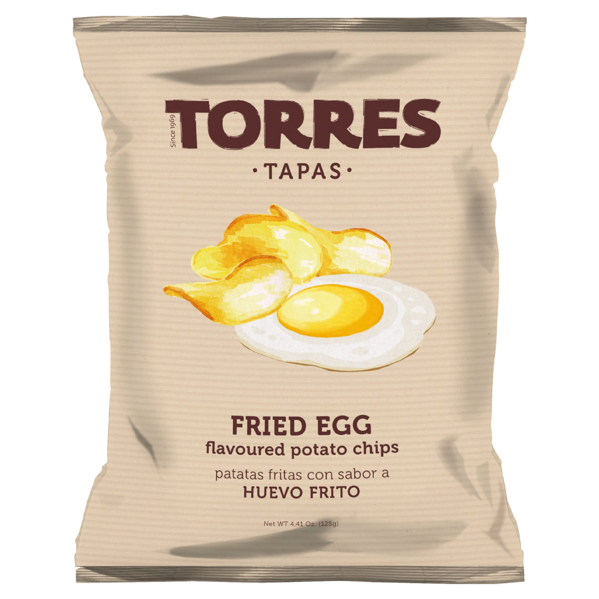 Torres Tapas Fried Egg Flavoured Potato Chips 125G