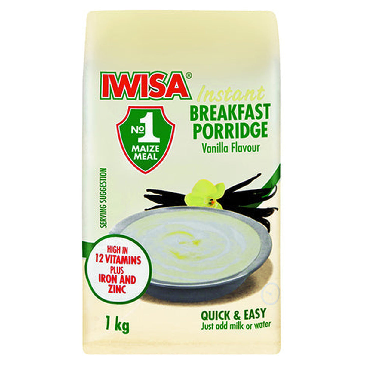 Iwisa Instant Maize Porridge Vanilla 1KG