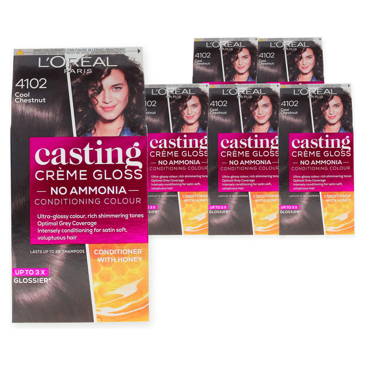 L'Oreal Paris Hair Dye 1402 Cool Chestnut (Case of 6) – case pack