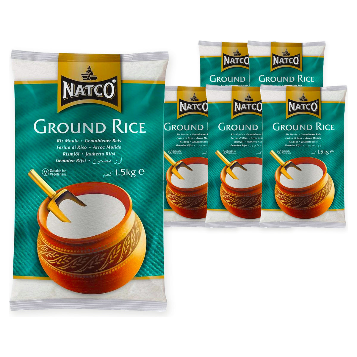 Natco Ground Rice 1.5KG (Case of 6) – case pack
