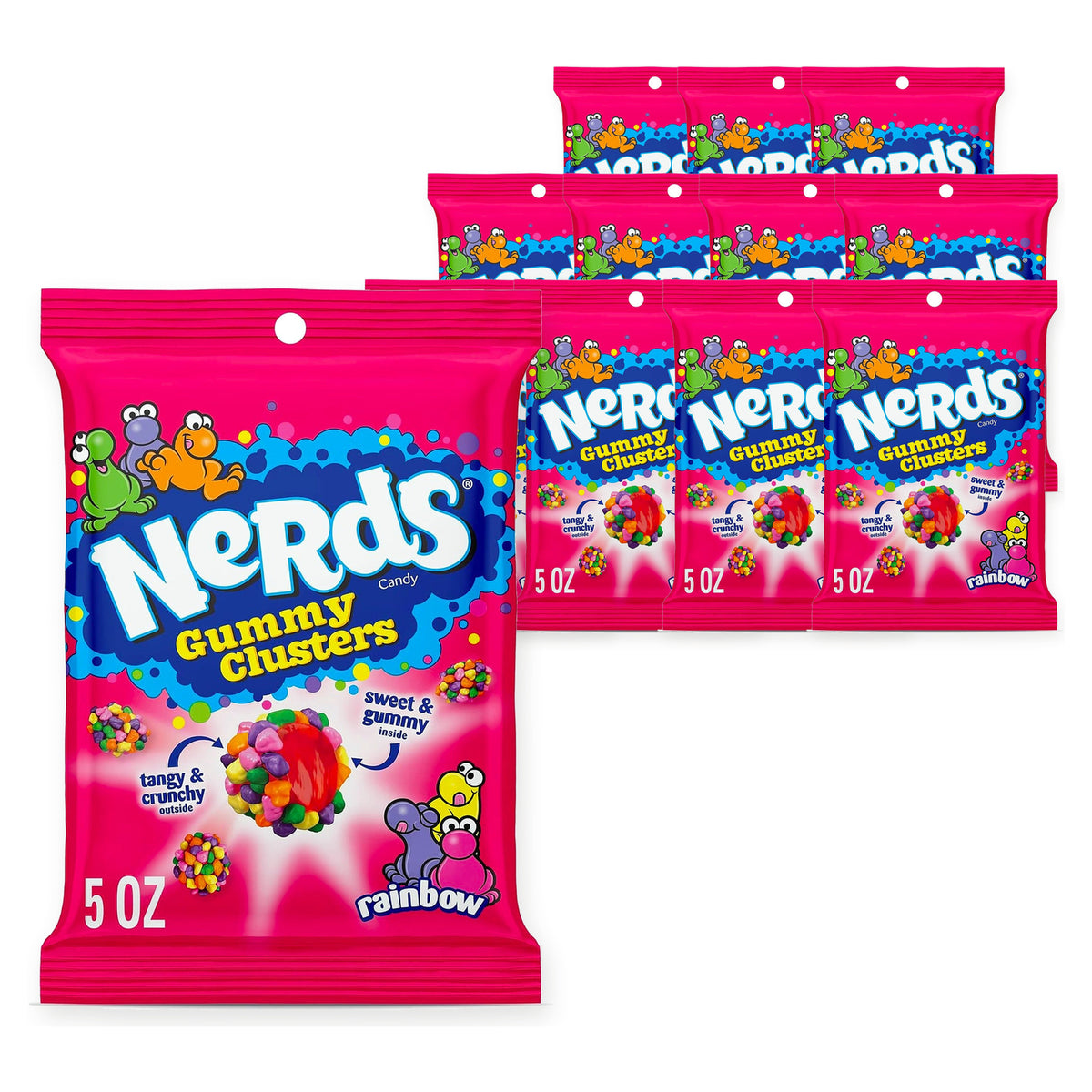 Nerds Gummy Clusters 141G (Case of 12) – case pack