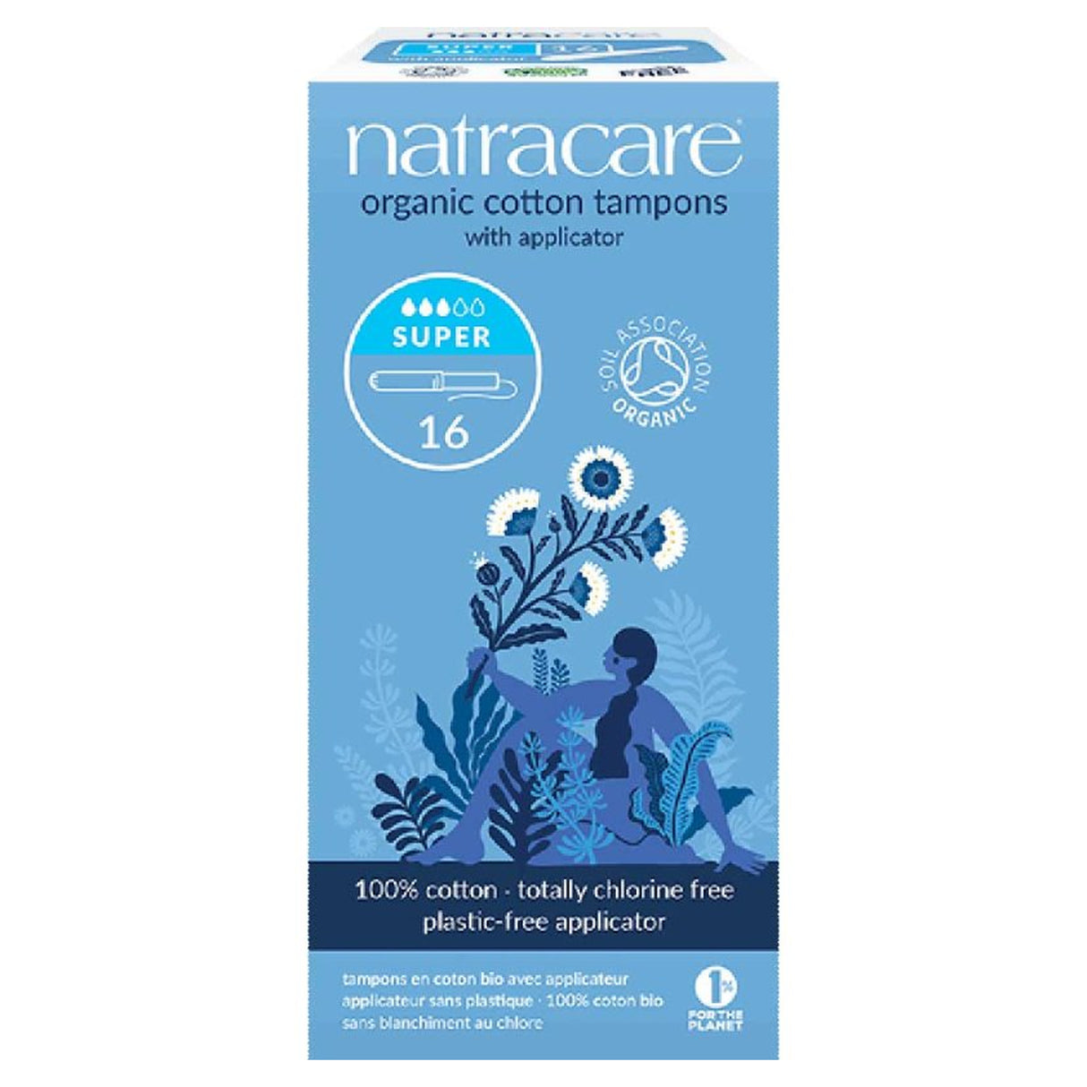 Natracare Organic Super Applicator Tampons 16s