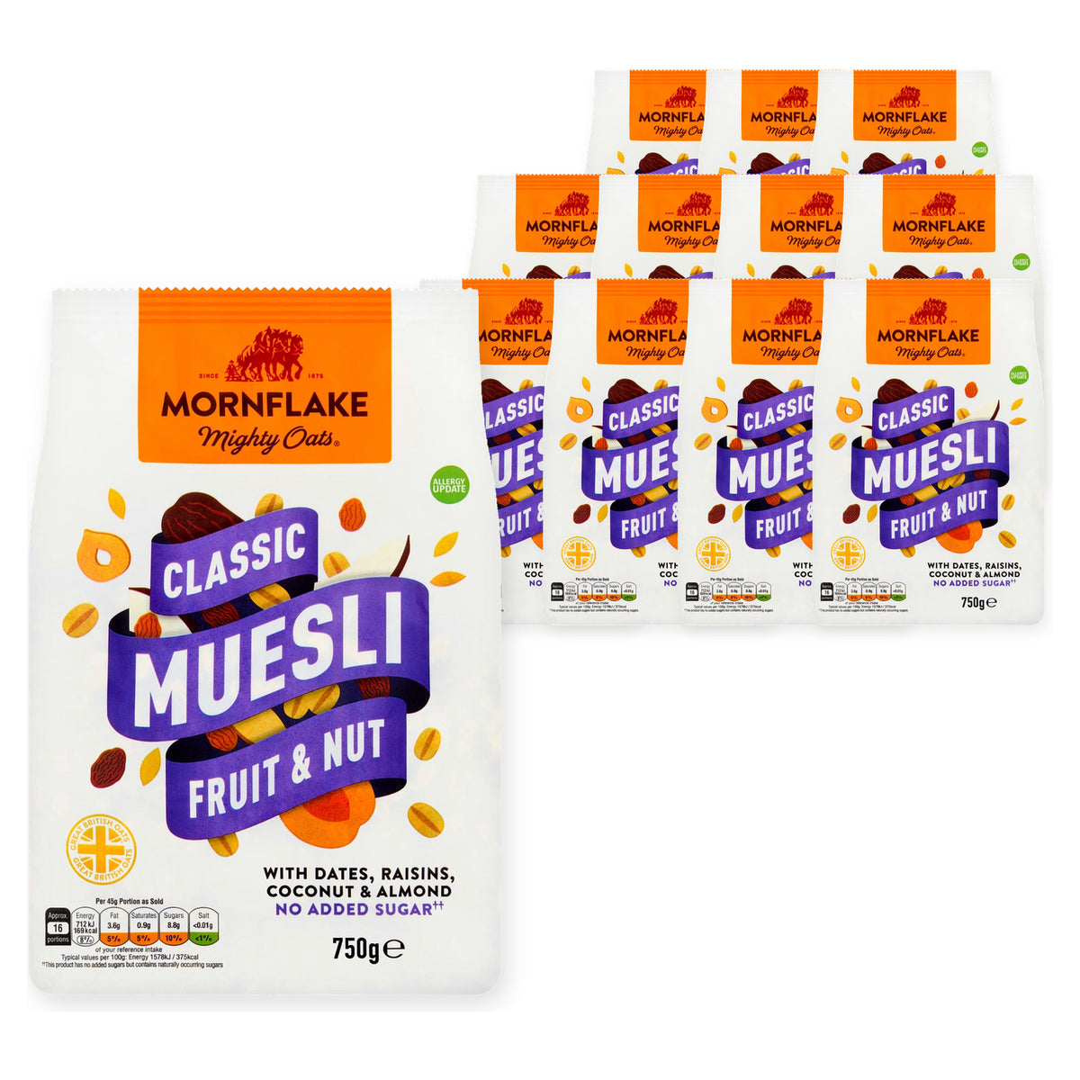 Mornflake Classic Muesli Fruit & Nut 750G (Case of 12) – case pack