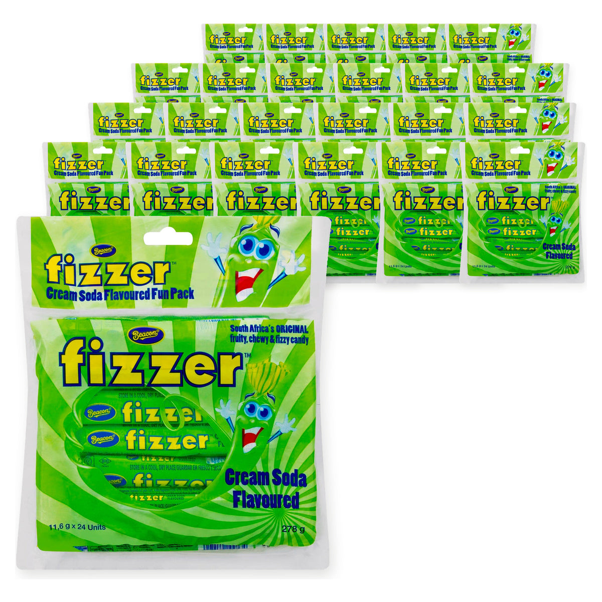 Beacon Fizzer - Fun Pack - Cream Soda 24s (Case of 24) – case pack