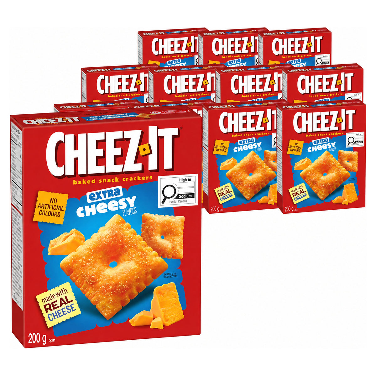Cheez-It Crackers Extra Cheesy 200G (Case of 12)