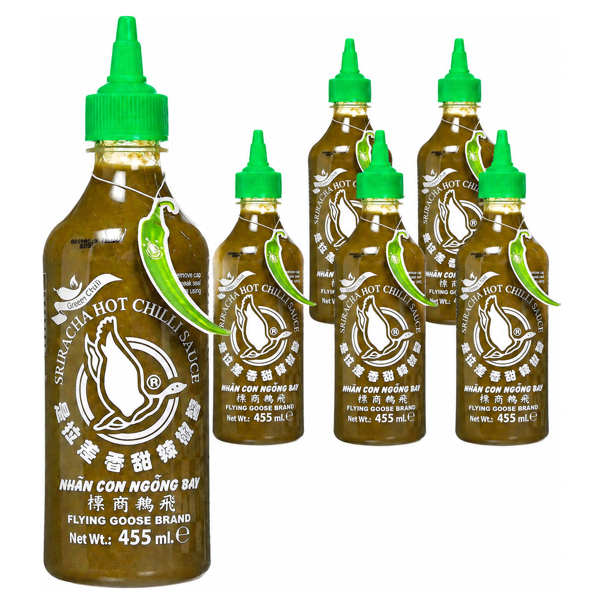 Flying Goose Sriracha Chilli Sauce Green 455ML (Case of 6)