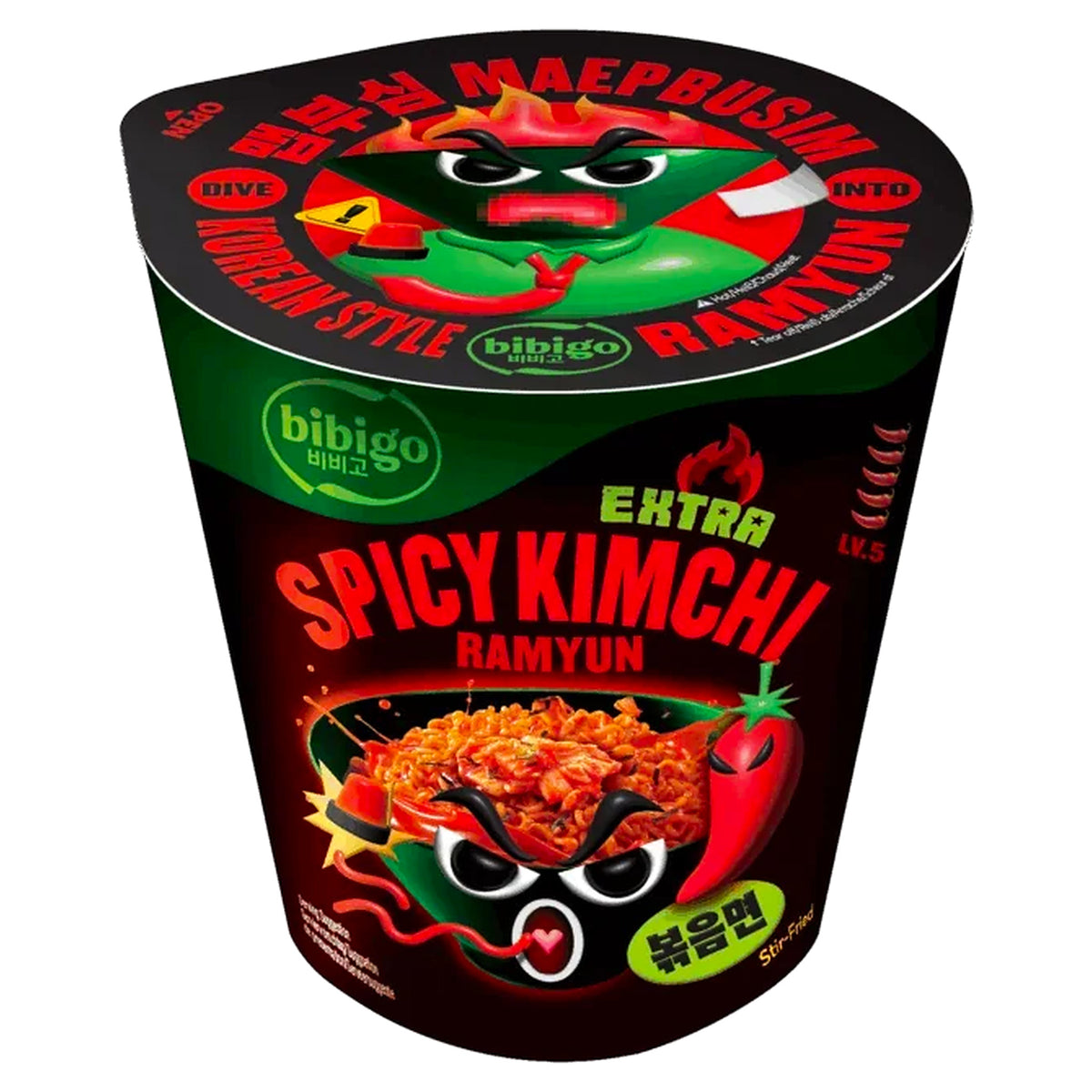 Bibigo Ramyun Extra Spicy Kimchi 98g