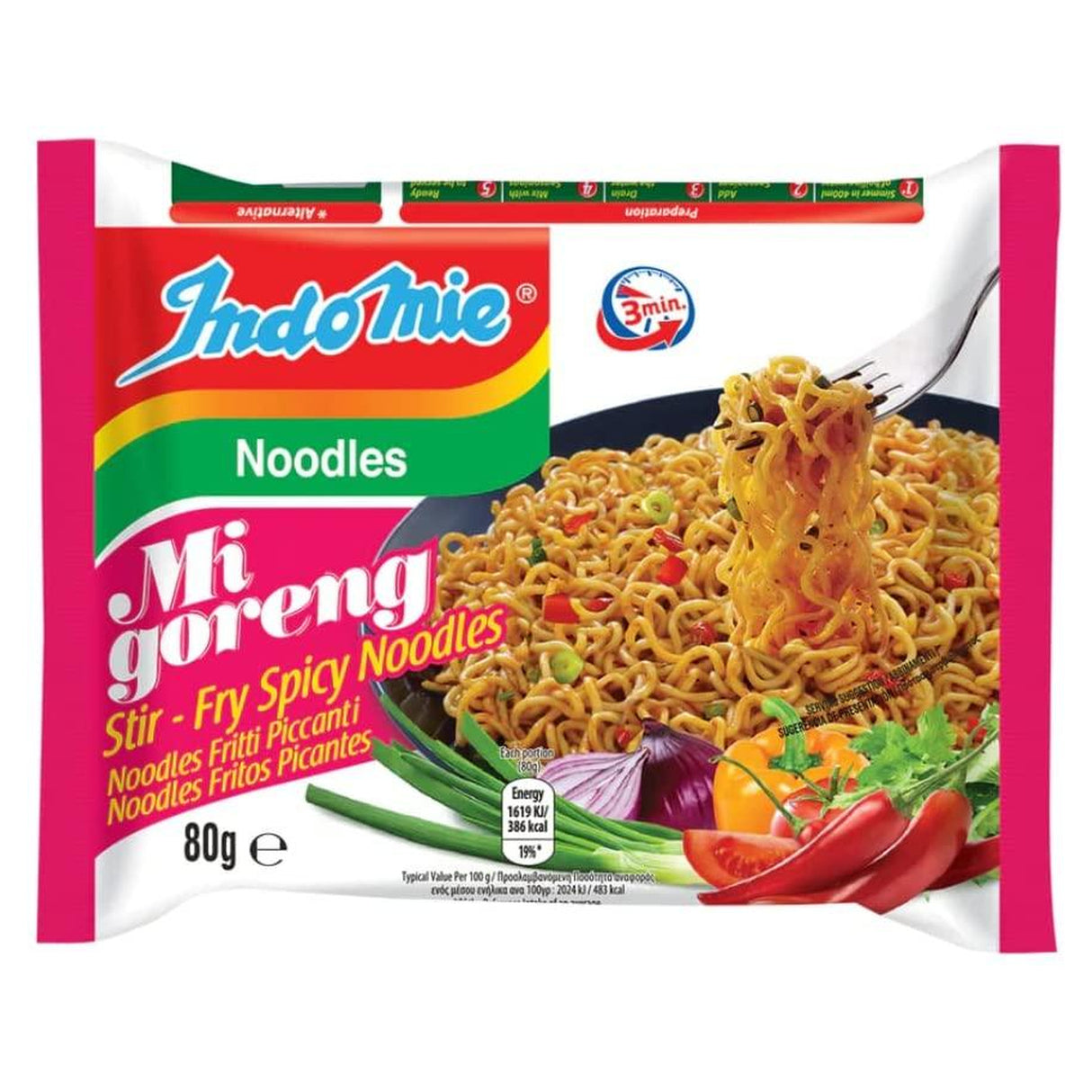 Indomie Mi Goreng Stir - Fry Spicy Noodles 80G - World Food Shop