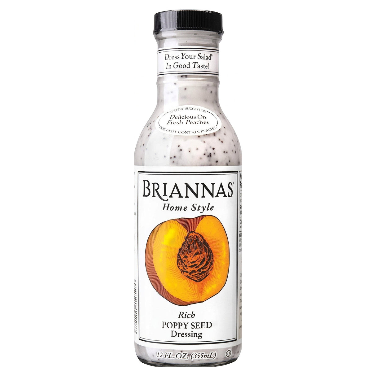 Briannas Rich Poppy Seed Dressing 355Ml - World Food Shop