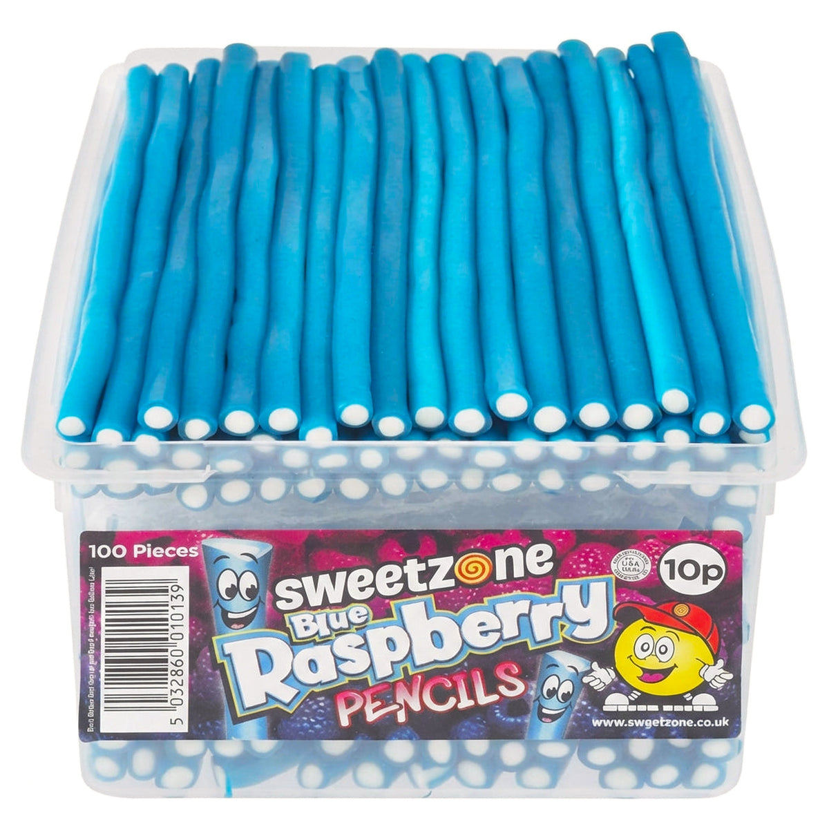 Sweetzone Blue Raspberry Pencils 1.1KG