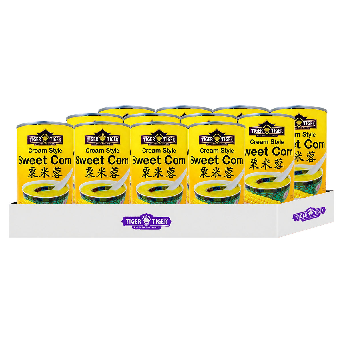 Tiger Tiger Cream Style Sweet Corn 410G (Case of 12) - quality-approved case pack