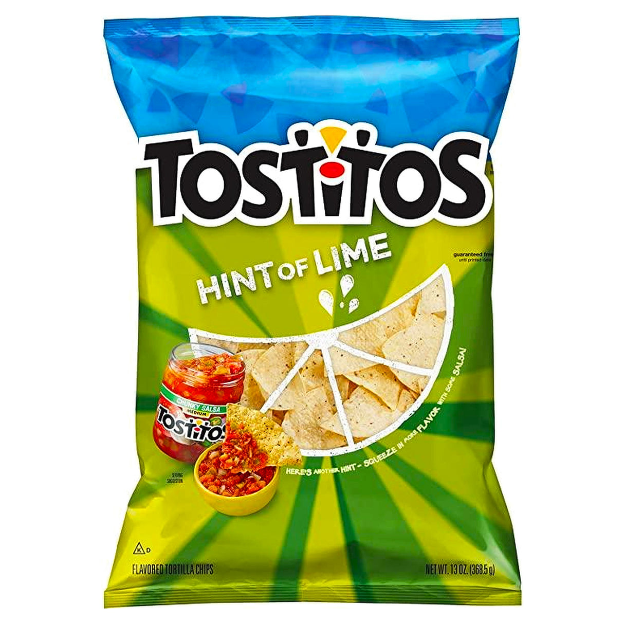 Tostitos Tortilla Chips Hint Of Lime 10Oz (283G)
