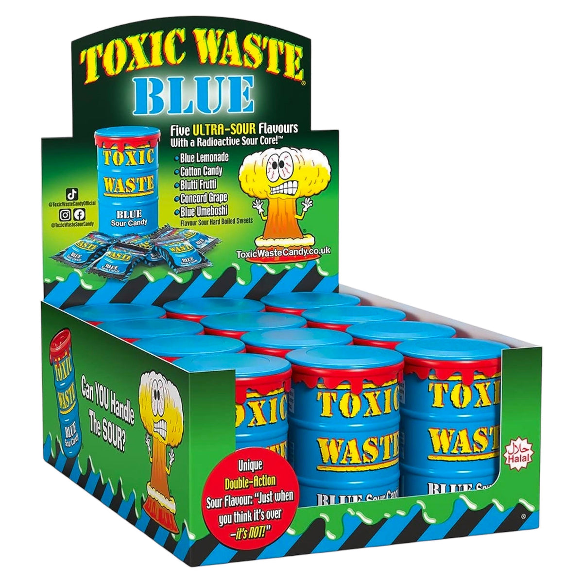 Toxic Waste Blue Drum 42G (Case of 12) - quality-approved case pack