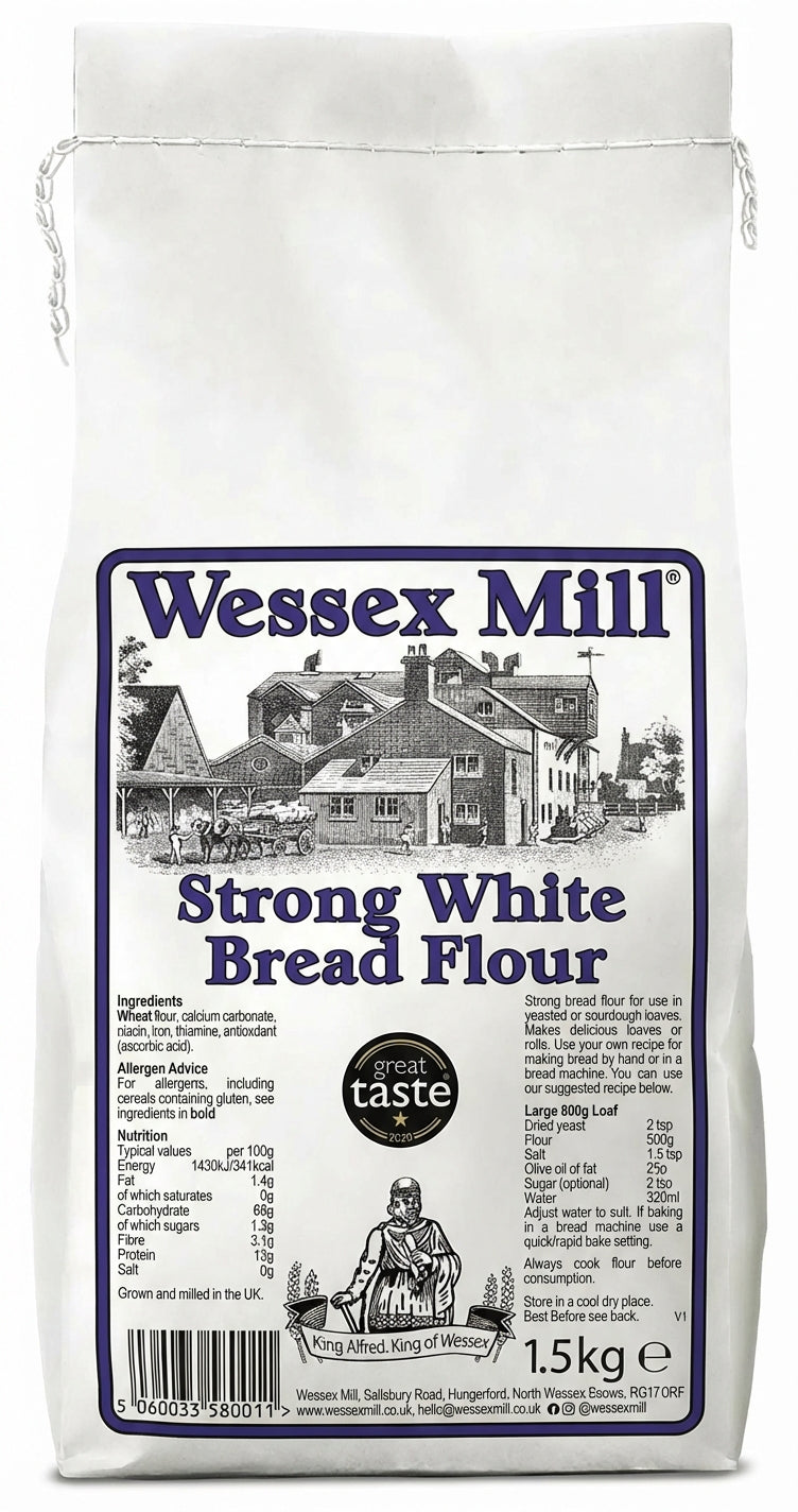 Wessex Mill Flour - Strong White Bread 1.5KG (Case of 5)