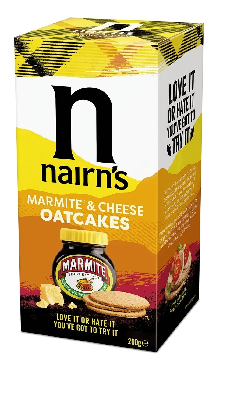Nairn's Marmite & Cheese Oatcakes 200G **Expiry Aug 2025**