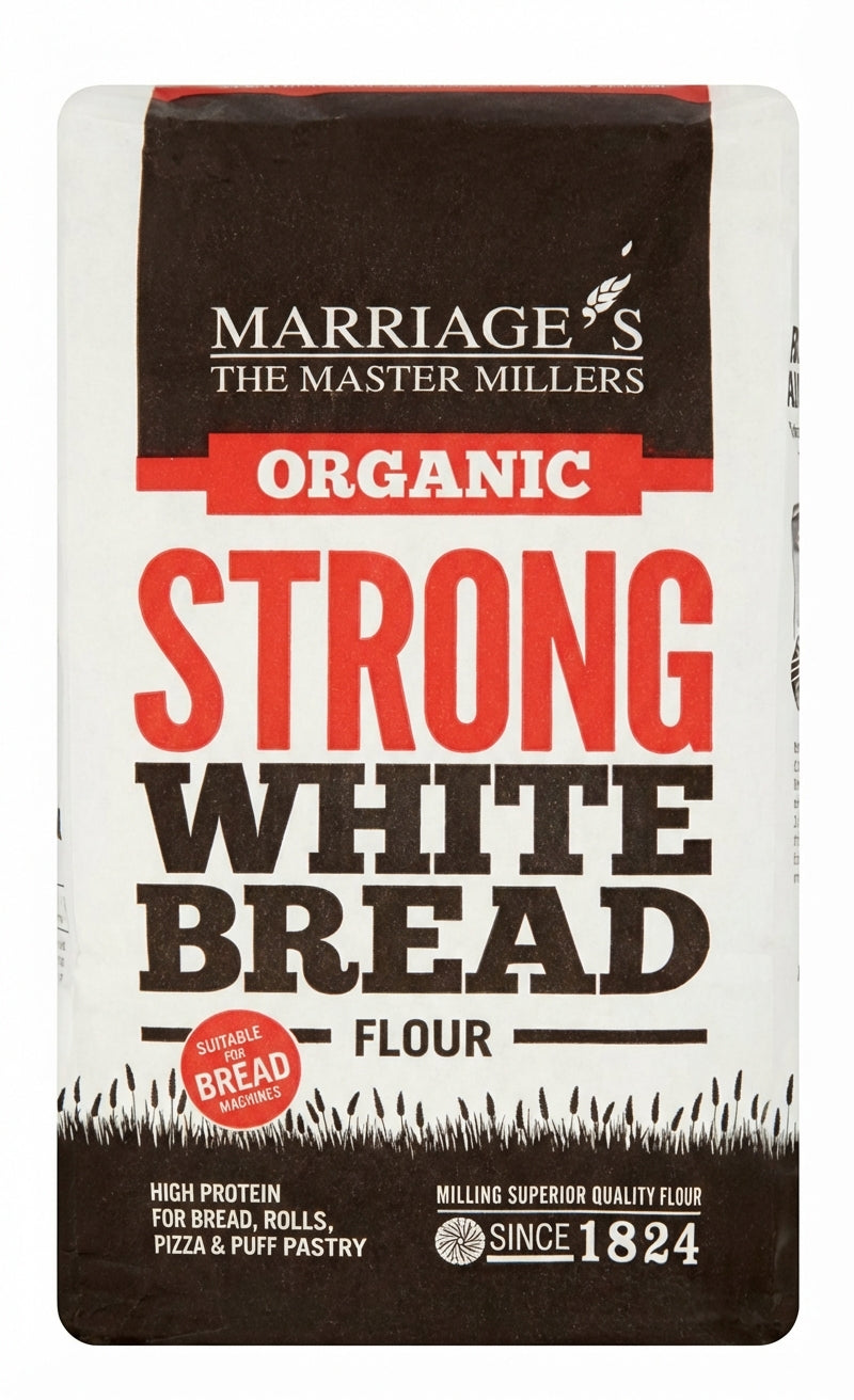 Marriages Millers Organic Strong White 1KG (Case of 6)