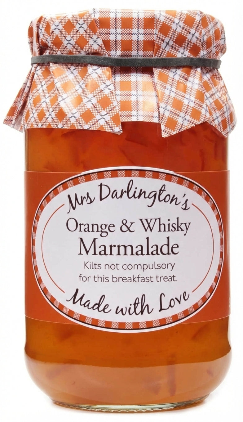 Mrs Darlington's Orange Marmalade, Scotch Whisky 340G (Case of 6)