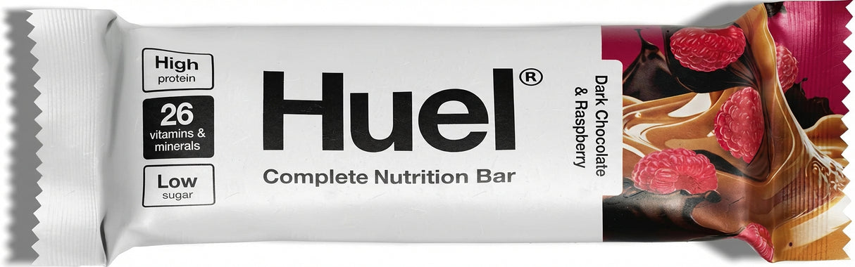 Huel Dark Chocolate & Raspberry Complete Nutrition Bar 55G