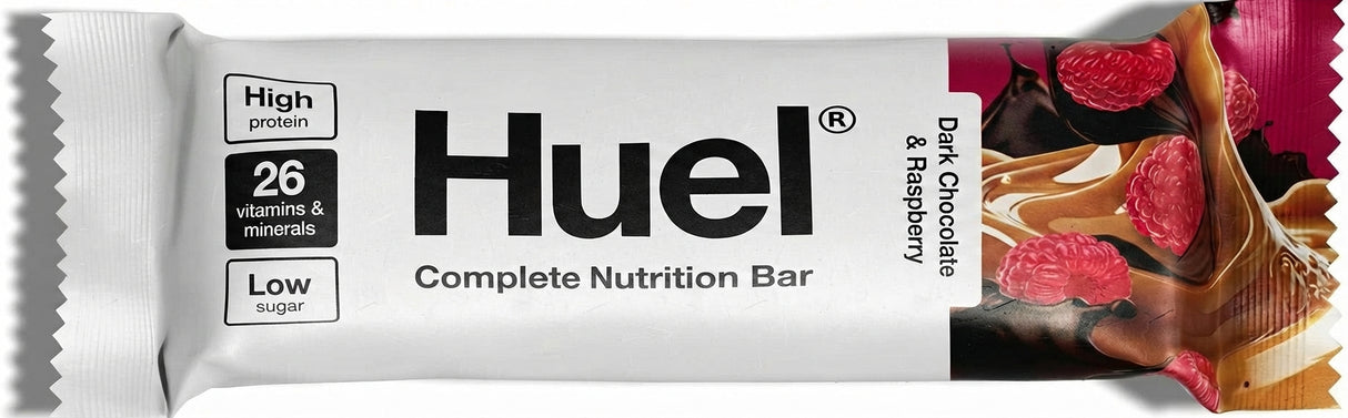 Huel Dark Chocolate & Raspberry Complete Nutrition Bar 55G