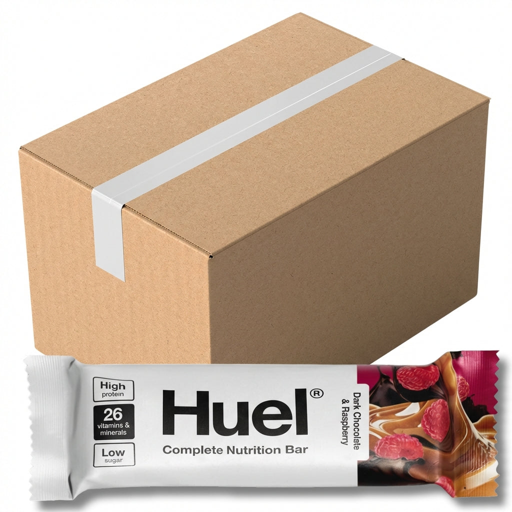 Huel Dark Chocolate & Raspberry Complete Nutrition Bar 55G (Case of 12)