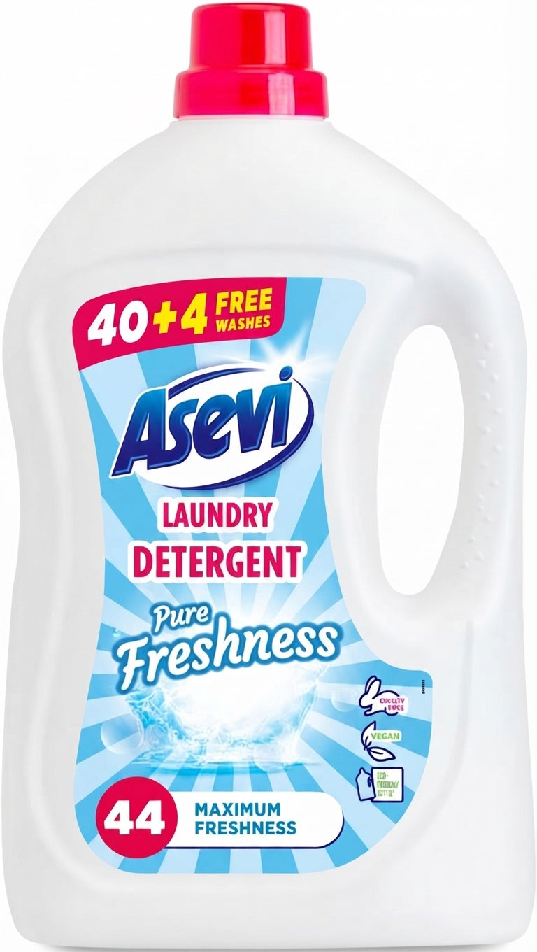 Asevi Liquid Laundry Detergent Pure Freshness (44 Wash) 2376ML