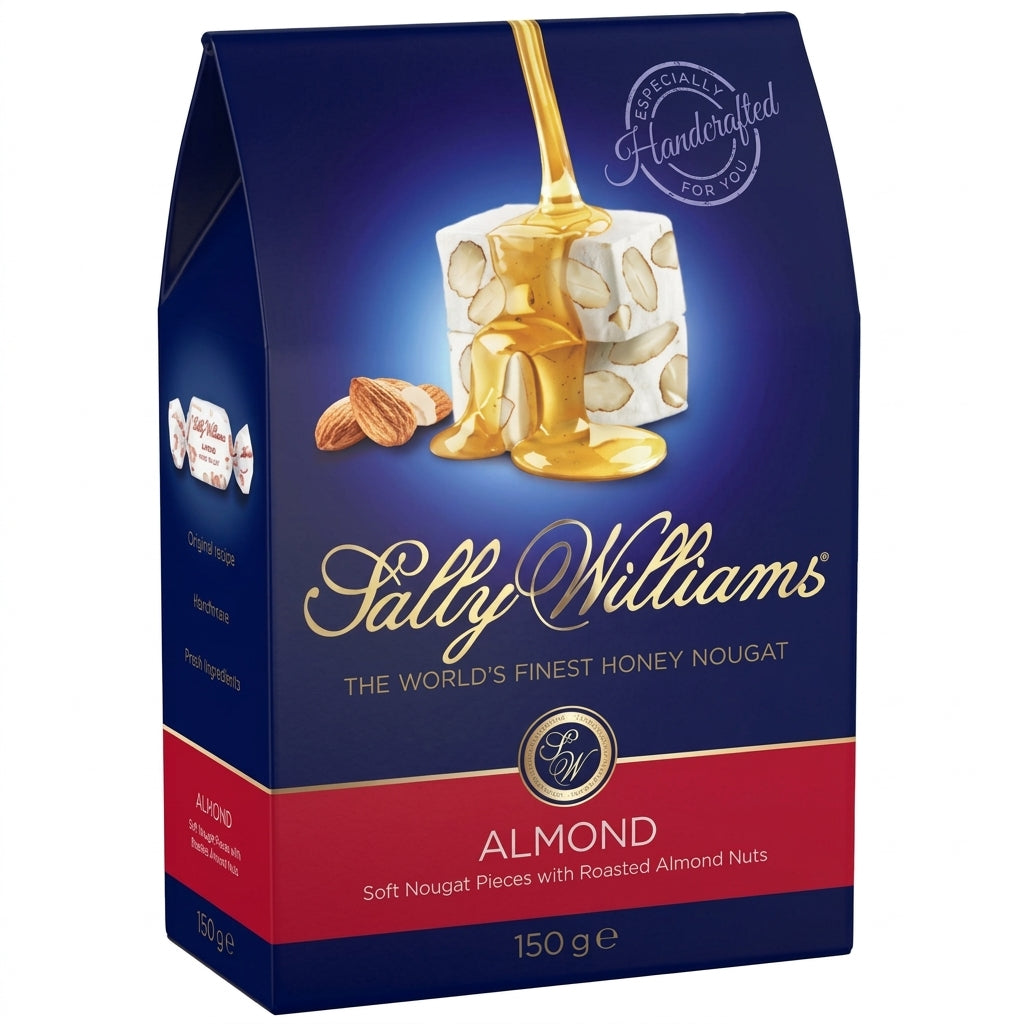 Sally Williams Roasted Almonds Nougat 150G - World Food Shop