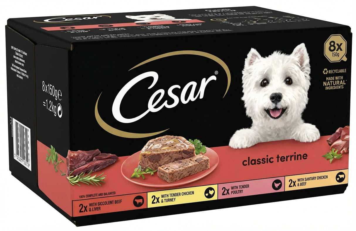 Cesar Classic Terrine Mixed 8X150G - World Food Shop