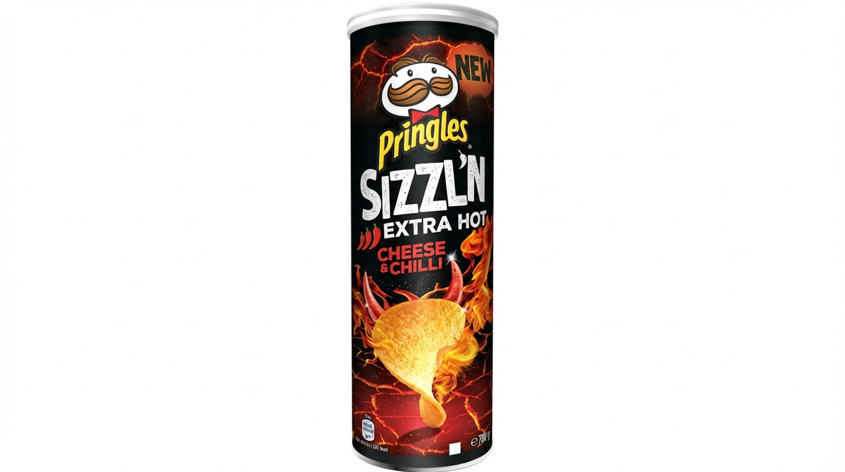 Pringles Sizzln Extra Hot Cheese & Chilli Crisps 180G - World Food Shop