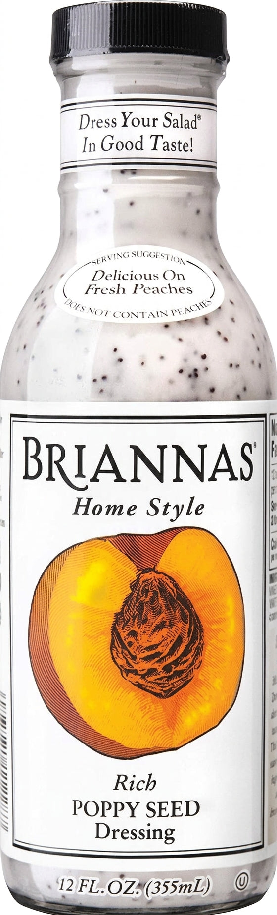 Briannas Rich Poppy Seed Dressing 355Ml - World Food Shop
