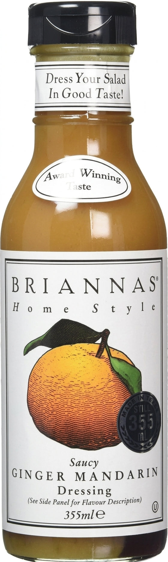 Briannas Saucy Ginger Mandarin Dressing 355Ml - World Food Shop
