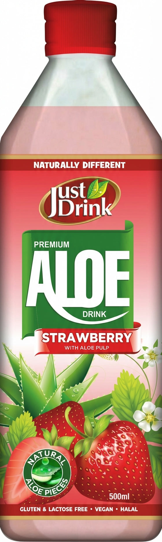 Just Drink Strawberry Premium Aloe Vera 500Ml