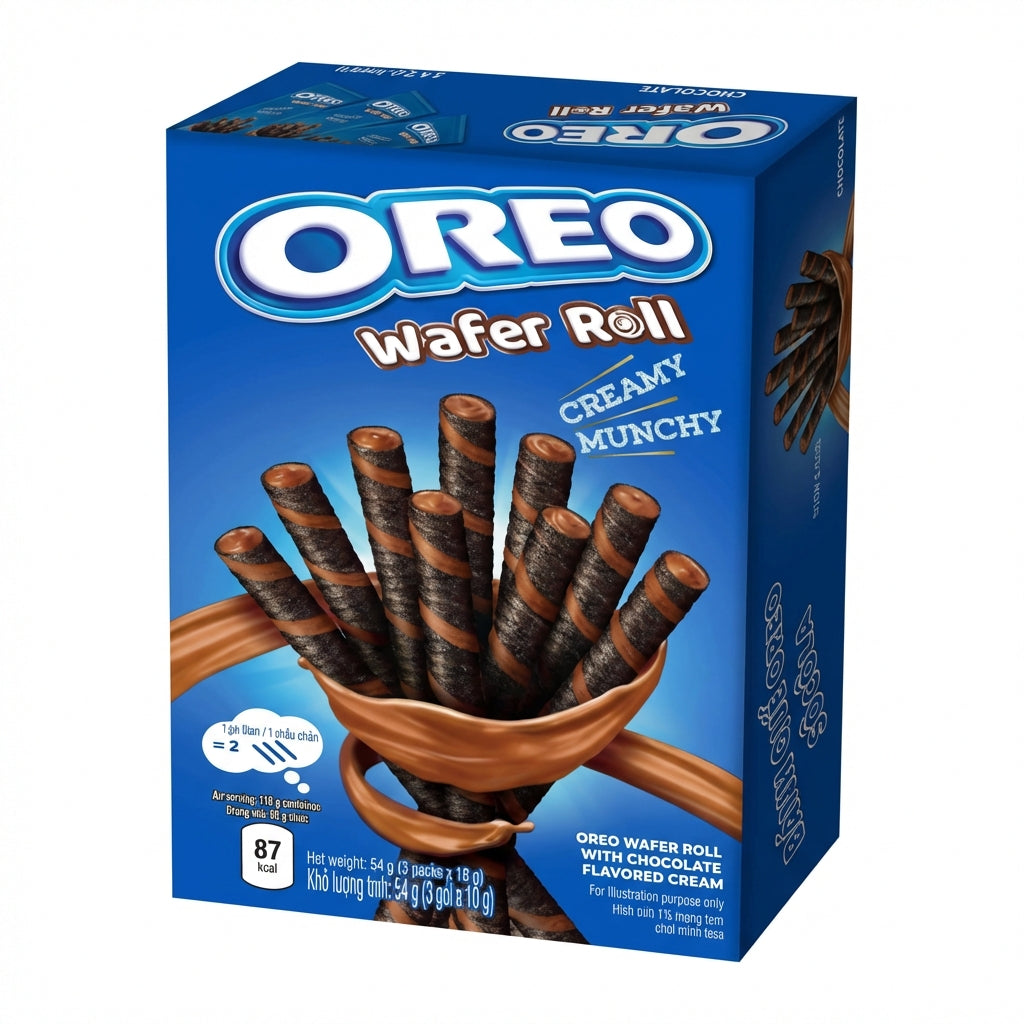 Oreo Chocolate Wafer Rolls 54G